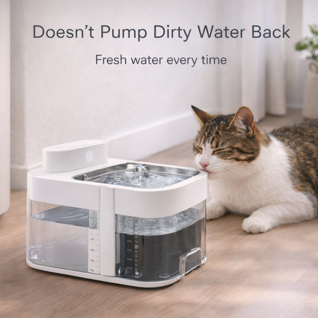 Petvra™ - The Filterless Self-Refill Fountain