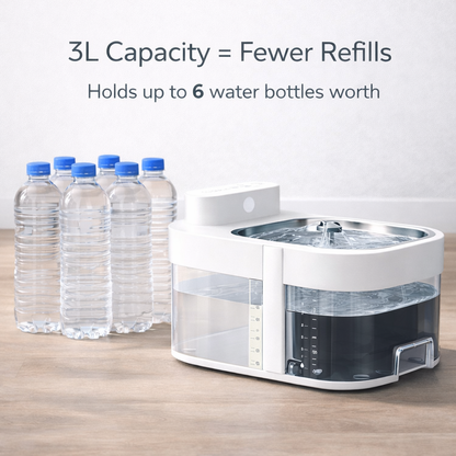Petvra™ - The Filterless Self-Refill Fountain