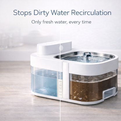 Petvra™ - The Filterless Self-Refill Fountain